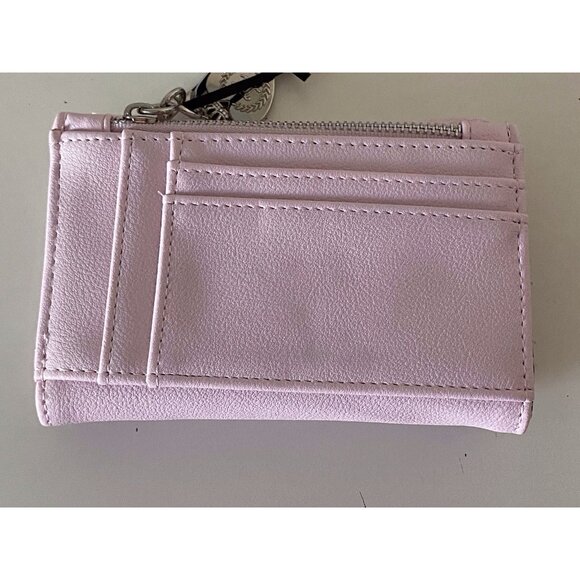 JUICY COUTURE GIRLIE ROYALTY Double Sided Trifold Wallet Chiffon Pink NEW - Picture 7 of 11
